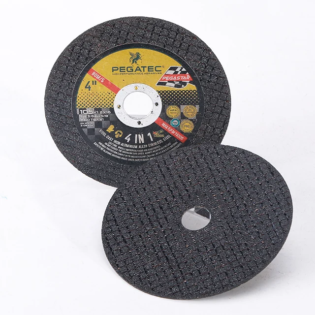 4-дюймовый режущий диск 4 в 1 для диска из нержавеющей стали и смолы