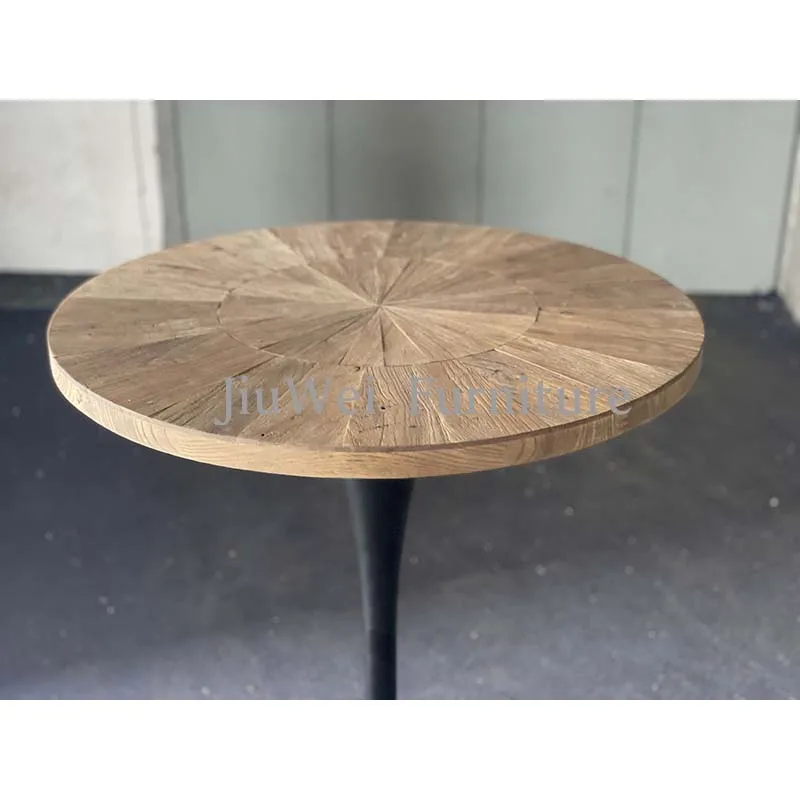 Antique Farm House French Dining Room Furniture Round Full Solid Wood Round Wedding Dining Table