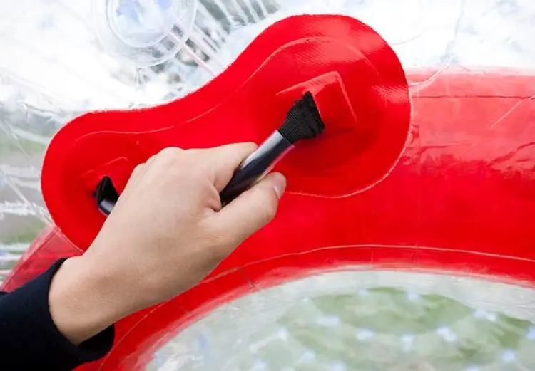 Alliance Double track zorb ball two lane inflatable interactive inflatable zorb tracking race track