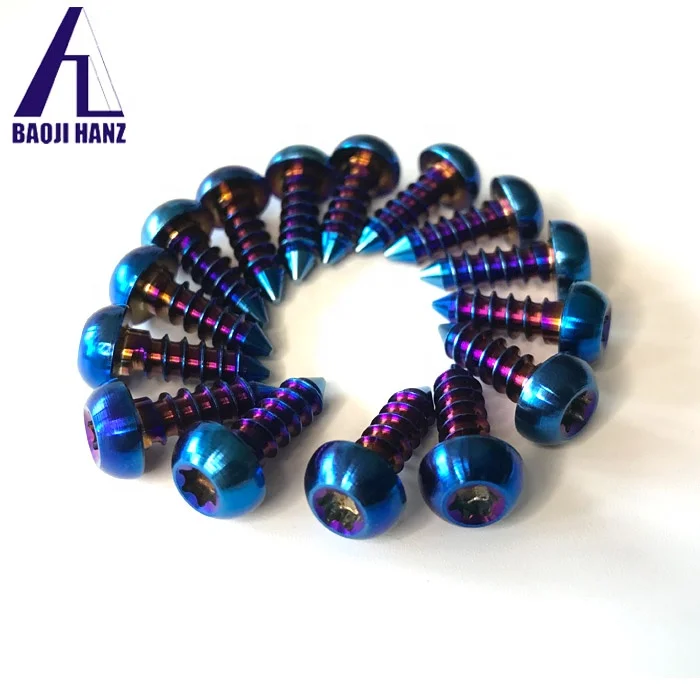 M6 M8 m10 x 1.25 x 135mm grade 5 blue Motorcycle Modified Titanium metric bolt