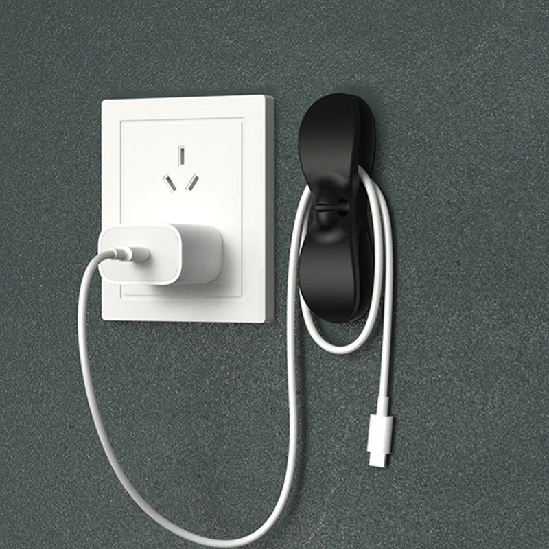 Storage cable Winder household punch-free plug fixed power cord finishing