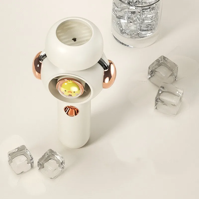 New handheld fan spray cooling fan portable mini student cartoon cute electric fan USB