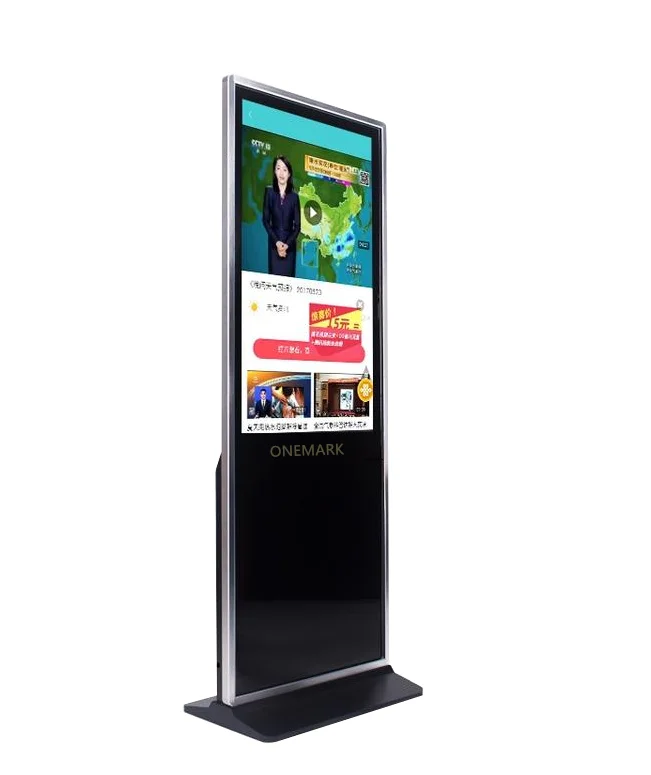 65 Inch 4K Touch Screen LCD Digital Signage Indoor Floor Standing Advertising Screen Display