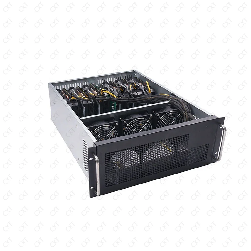 High quality 4U rackmount chassis 6 GPU rack machine OEM GPU pc server case