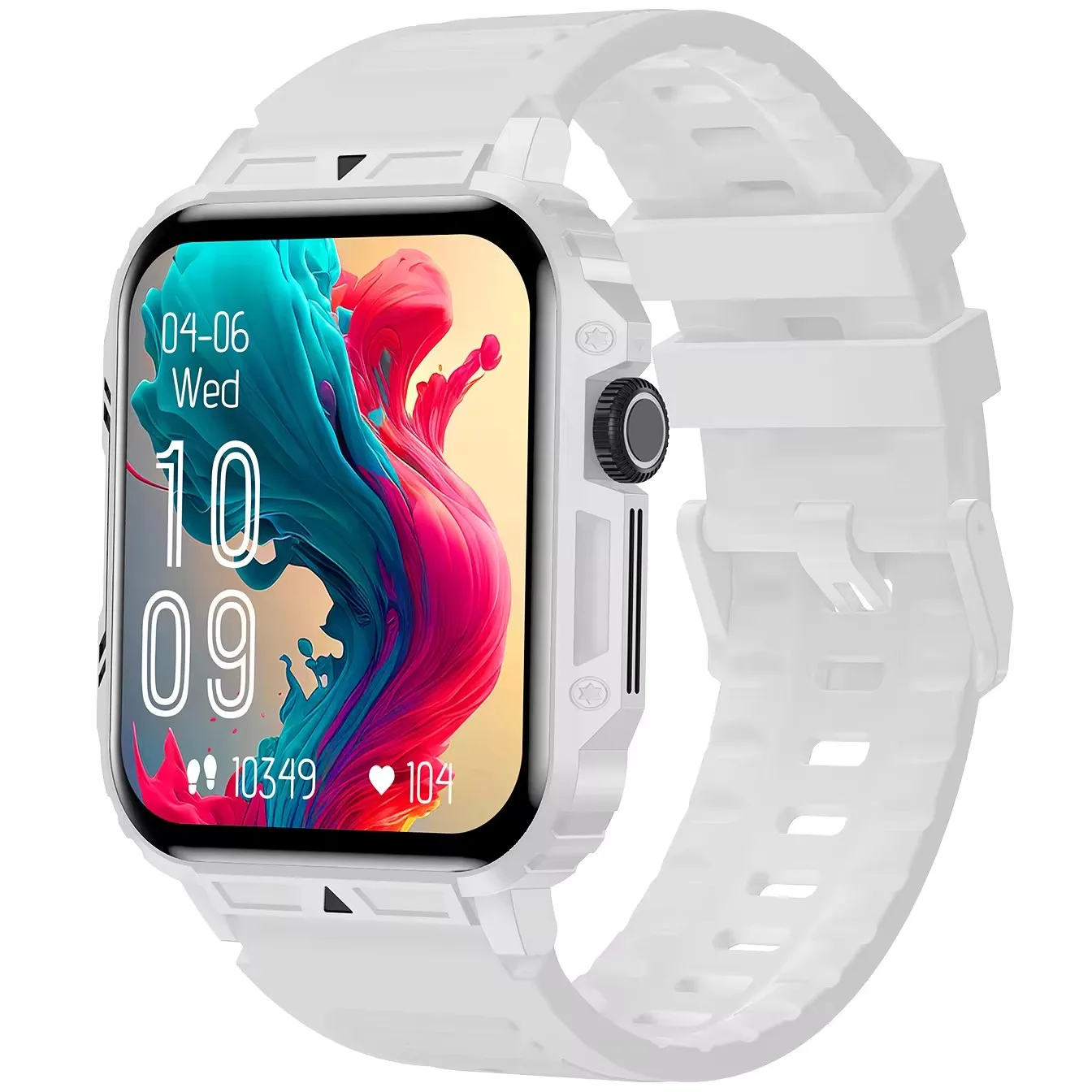 Newest IPS 1.95 Inch Color Display Smartwatch 3 IP68 Waterproof Bracelet 40 mAh Super Battery Health Monitoring Smart Watch D05