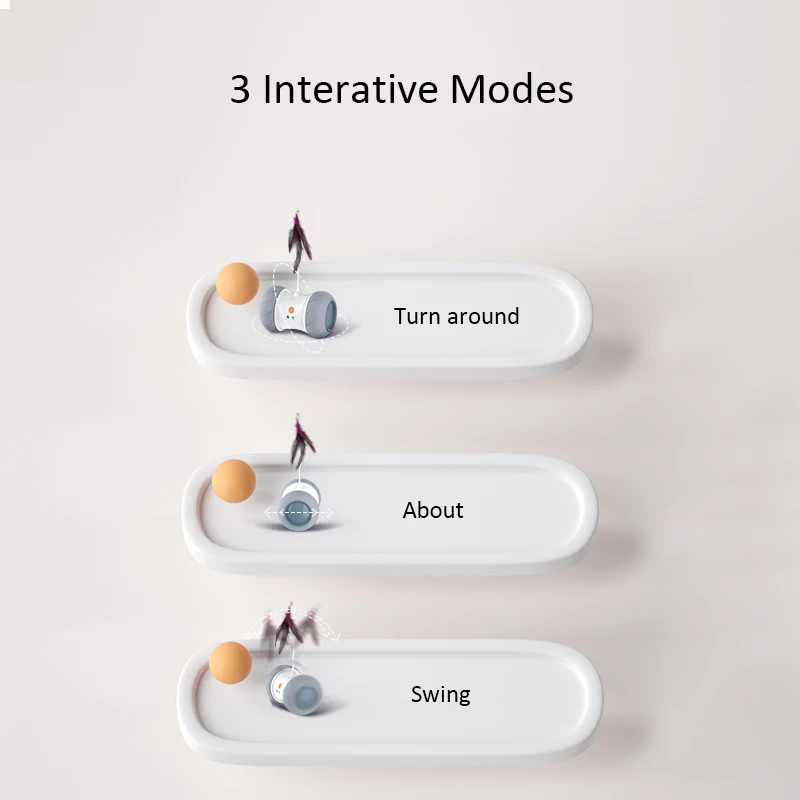 Interactive Toy For Dogs Cats Usb Recharge Cat Feather Teasing Toy Smart Remote Car Smart Pet Toy