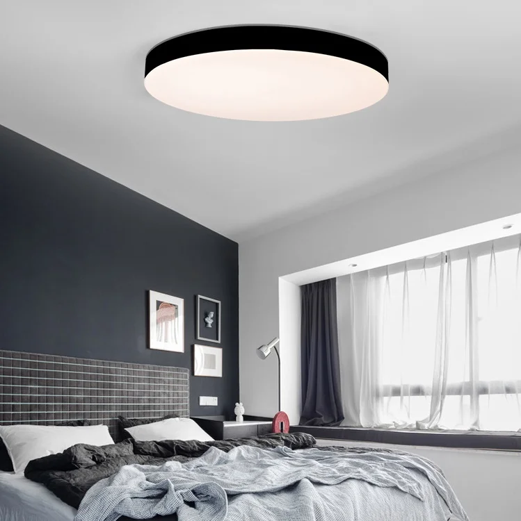 Modern Surface Mounted Indoor Bedroom Office Dimming 30w 45w 60w Panel Led Round Ceiling Light