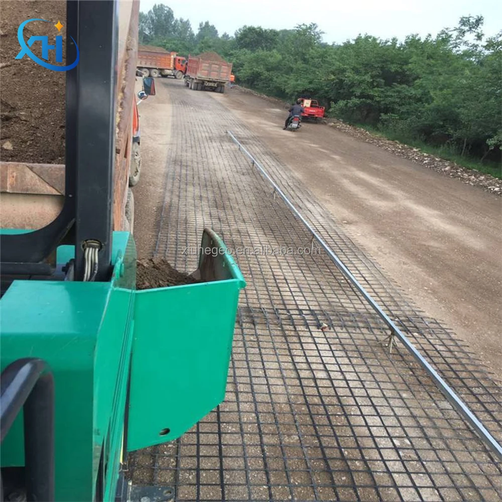 2020 3030 composite biaxial geogrid for slope protection and road subgrade erosion control reinforcement