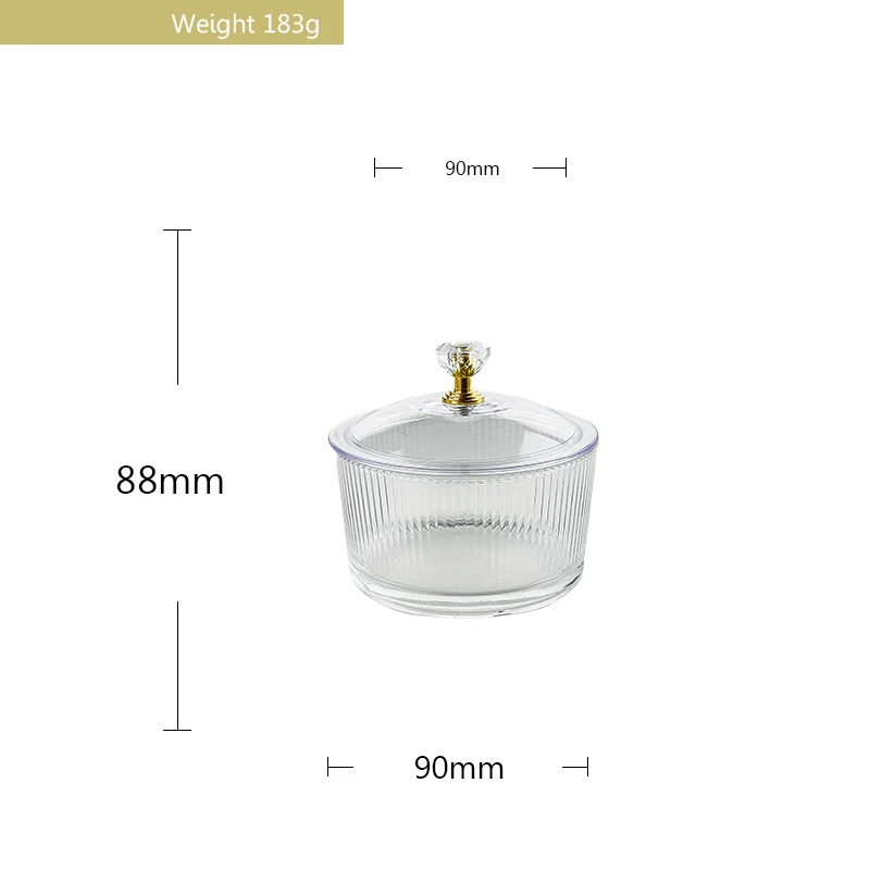 Wholesale Bulk Sale Factory Best Quality Glass Jar Kitchen Clear Glass Small Food Candy Sugar Jar