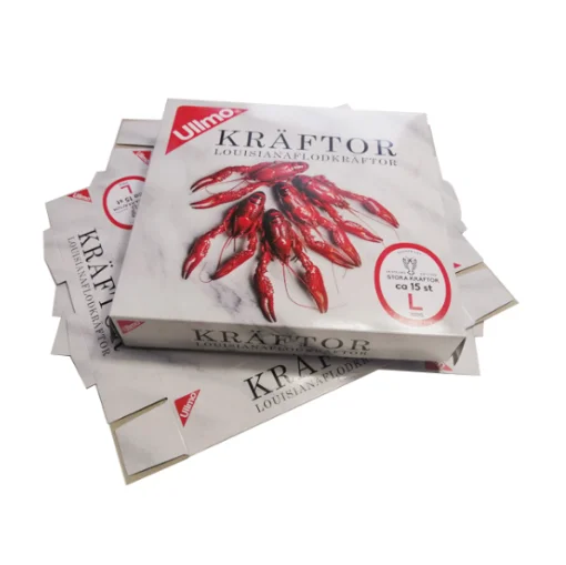 Frozen Lobster Fish Meat Paper Packaging Box High Quality Waterproof Chocolate Packaging Food & Beverage Packaging Coated Paper