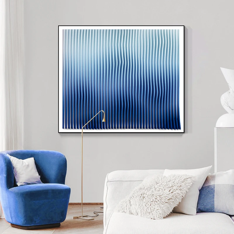 Three-dimensional acrylic  painting living room background wall hanging painting designer combination painting