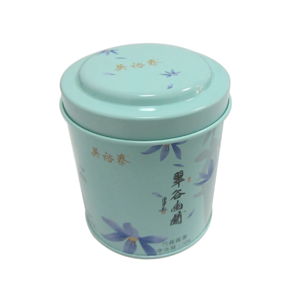 Металлическая жестяная банка с двойной крышкой