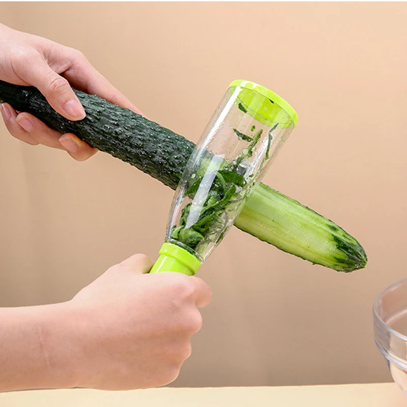 Hot Selling Multi-functional Stainless Steel Kitchen Gadgets Fruit Carrot Grater Paring Knife Vegetable Peeler with Storage Box