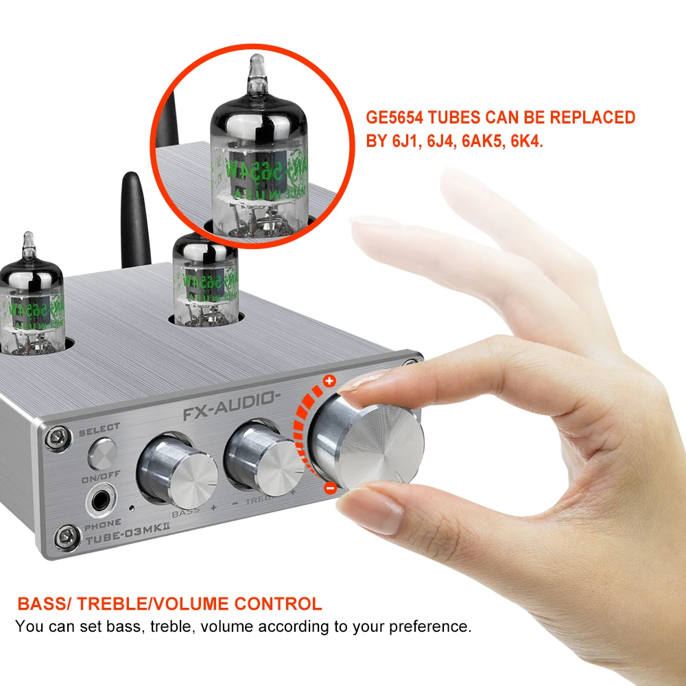 FX AUDIO BT5.0 усилитель мощности HIFI NE5532 аудио цифровое декодирование стерео трубка Предварительный наушники amp по