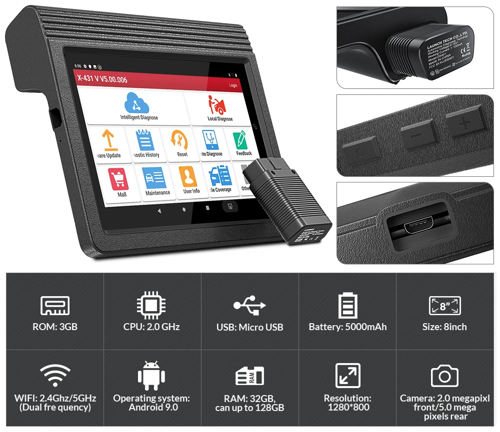 universal car diagnostic tool LAUNCH  x-431v scanner device auto line