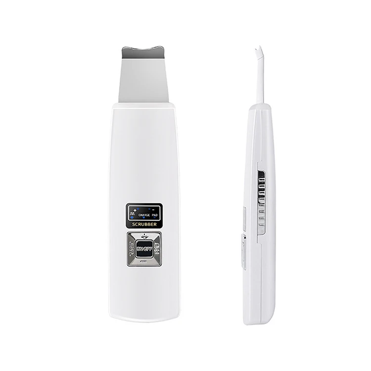 LCD Portable Facial Ultrasonic Skin Scrubber Anti-age for Gentle Peeling, Skin Clean, Ion Therapy and skin lift