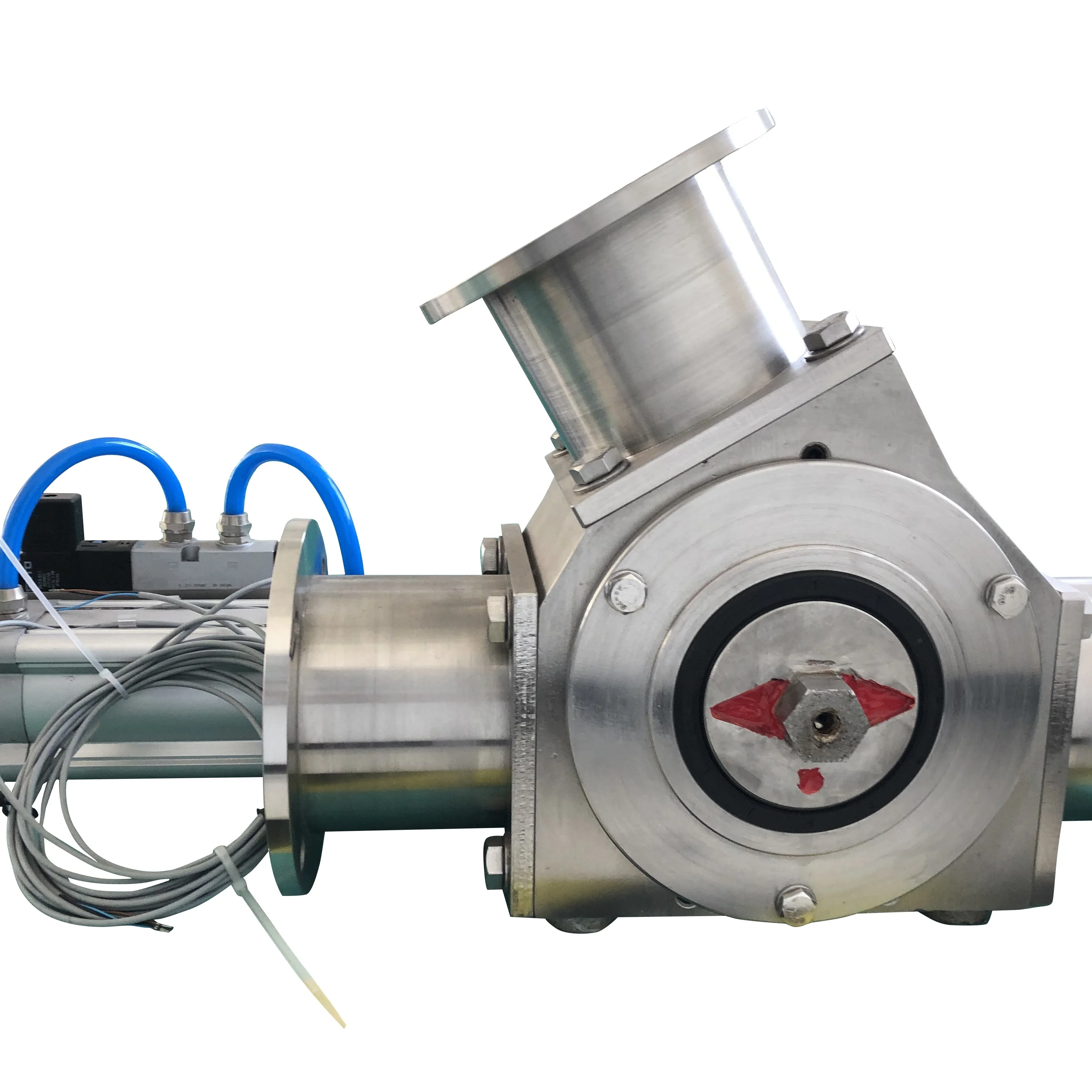 easy slide rotary valve 3 way diverter valve vacuum pneumatic conveying system