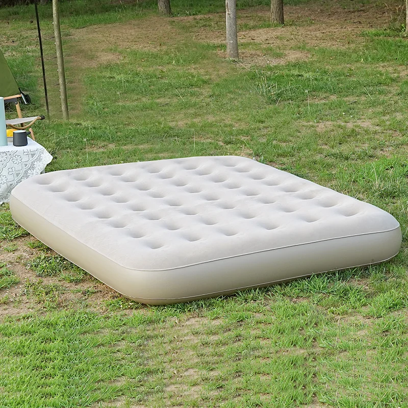 Custom Large air mattress with built in pump 300KG load-bearing support is wear-resistant and dirt-resistant for outdoor