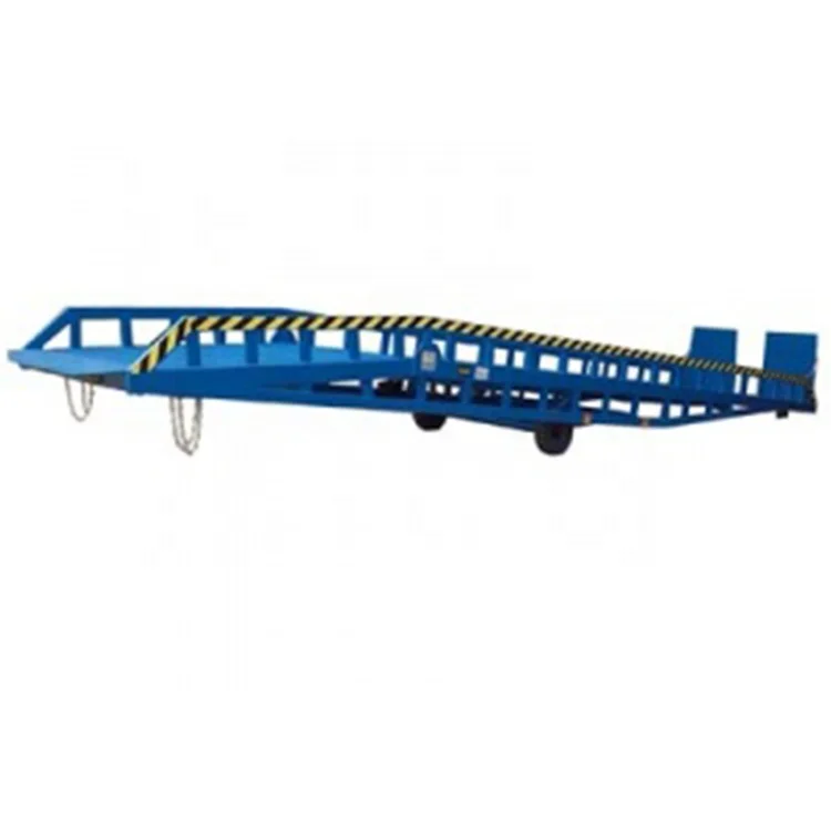 Hydraulic mobile yard ramp loading dock ramp