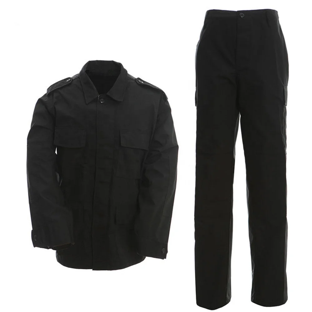 
 Оптовая продажа, Китайская дешевая одежда, черная Униформа охранника  