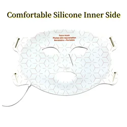 Silicone Led Red Light Therapy Facial Face Mask 240pcs 460 590 630 850nm PDT Infrared Lamp 4 Colors Photon Therapy