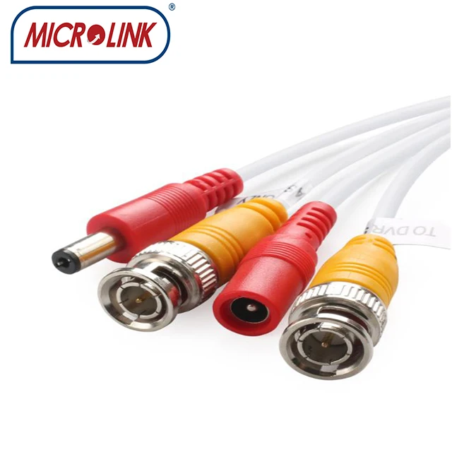 siamese  coaxial  rg58/rg59/rg6  cctv camera  cable  with dc coax  jumper cable for HIKVISION camera system