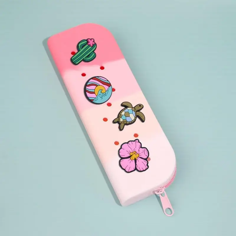 Silicone Pencil Case Small Breathable Pencil Pouch Aesthetic for Student Pencil Pouch and Women Makeup Pouch