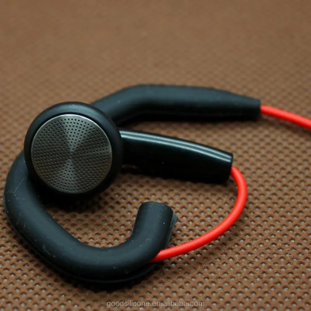 high quality non-toxic unisex waterproof earphone k silicone ear hooks