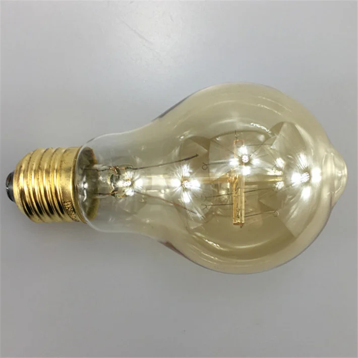 CE Certificate 25W 40W 60W 110V 220V E26 E27 B22 A19 Vintage Carbon Filament Edison Bulb
