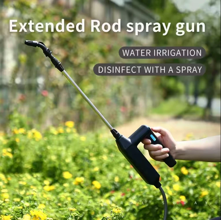 Agriculture garden adjustable lance 2000mah 7.4v battery sprayer gun