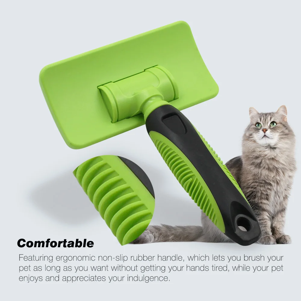 Wholesale Soft TPR Pin Pet Hair Cleaning Massage Shower Cat Dog Brush
