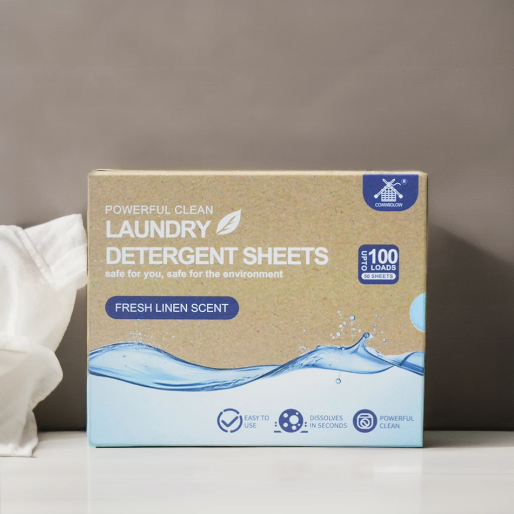 Экологически чистый биоразлагаемый натуральный растительный стиральный порошок для автоматических стиральных машин с коробкой