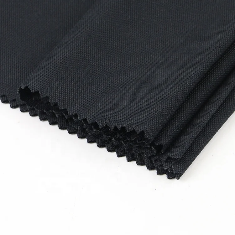 Textile material stocklot modal cotton recycle polyester stretch functional waterproof  pique fabric for polo shirt