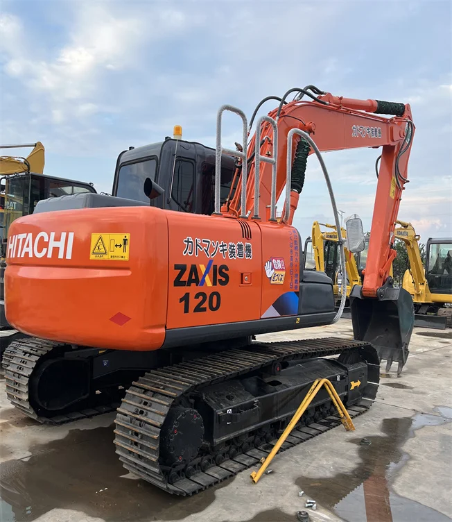 Низкое рабочее время Hitachi zx120 экскаватор 12 тонн гусеничный б/у японский Zaxis 120 120-6 ZX120-6 для продажи в Шанхае