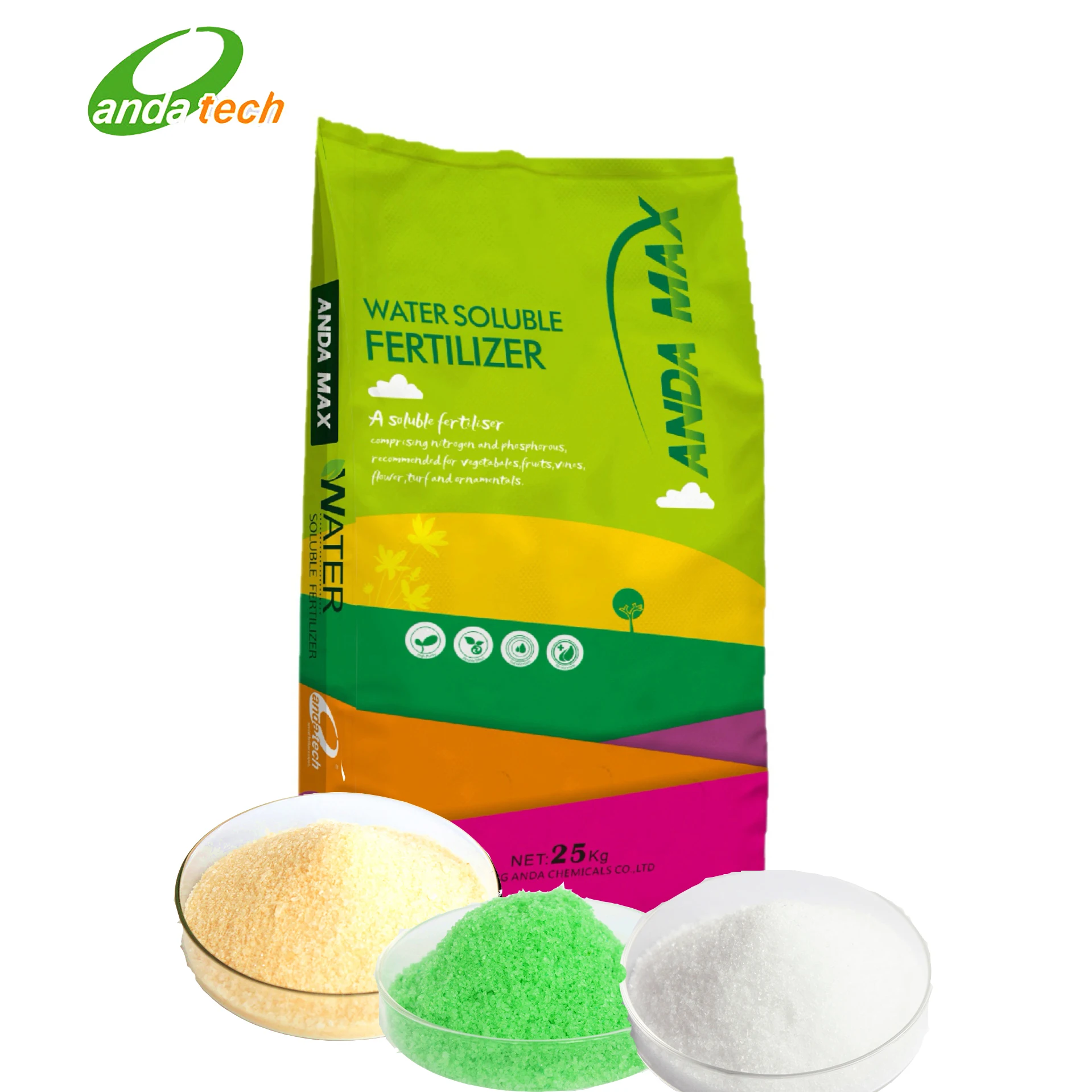 Fertilizer 18-06-18 NPK Fertilizer Water Soluble Agro Chemicals Fertilizer For  WaterMelon