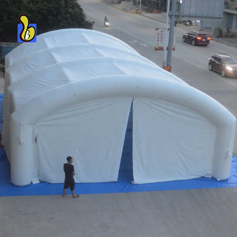 PVC Tarpaulin Inflatable Tunnel Tent, Large White Inflatable Tent for Event