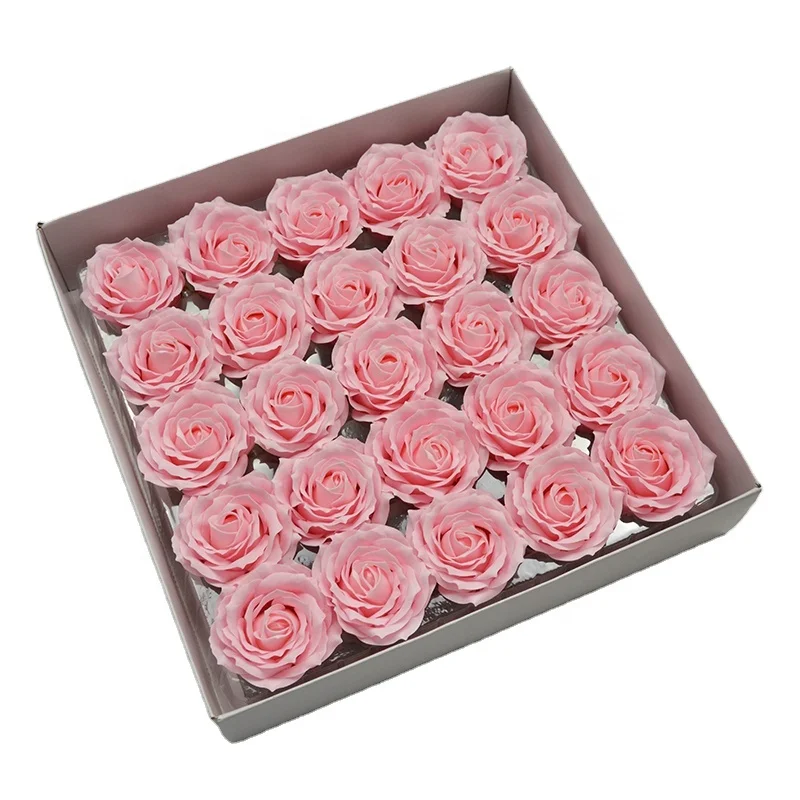 Wholesale 6 Layer Soap Flower Rose Head Shop Packaging Bouquets Christmas Gift Soap Flower