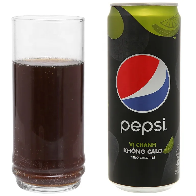  Лучшая цена консервный ароматизатор лимона PEPSI без калорий 330 мл Pepsi Вьетнам