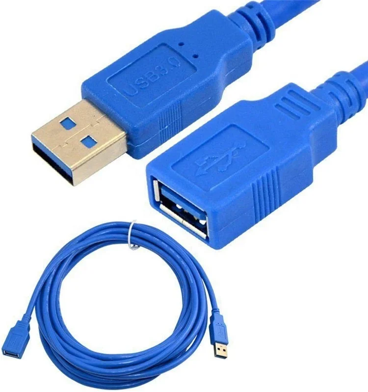 Кабель-удлинитель USB 3,0 A папа-Мама, футов, 5 футов, 10 футов, 15 футов, Plug and Play, обратная совместимость, USB и USB, синий