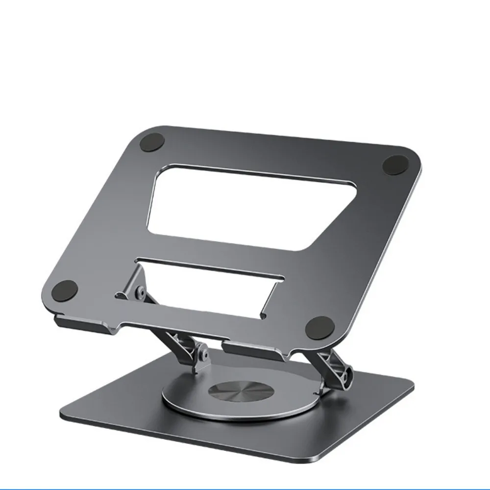 2022 Latest Adjustable Portable Metal Laptop Stand With 360 Rotating Base for 10-17.3 inch Laptop