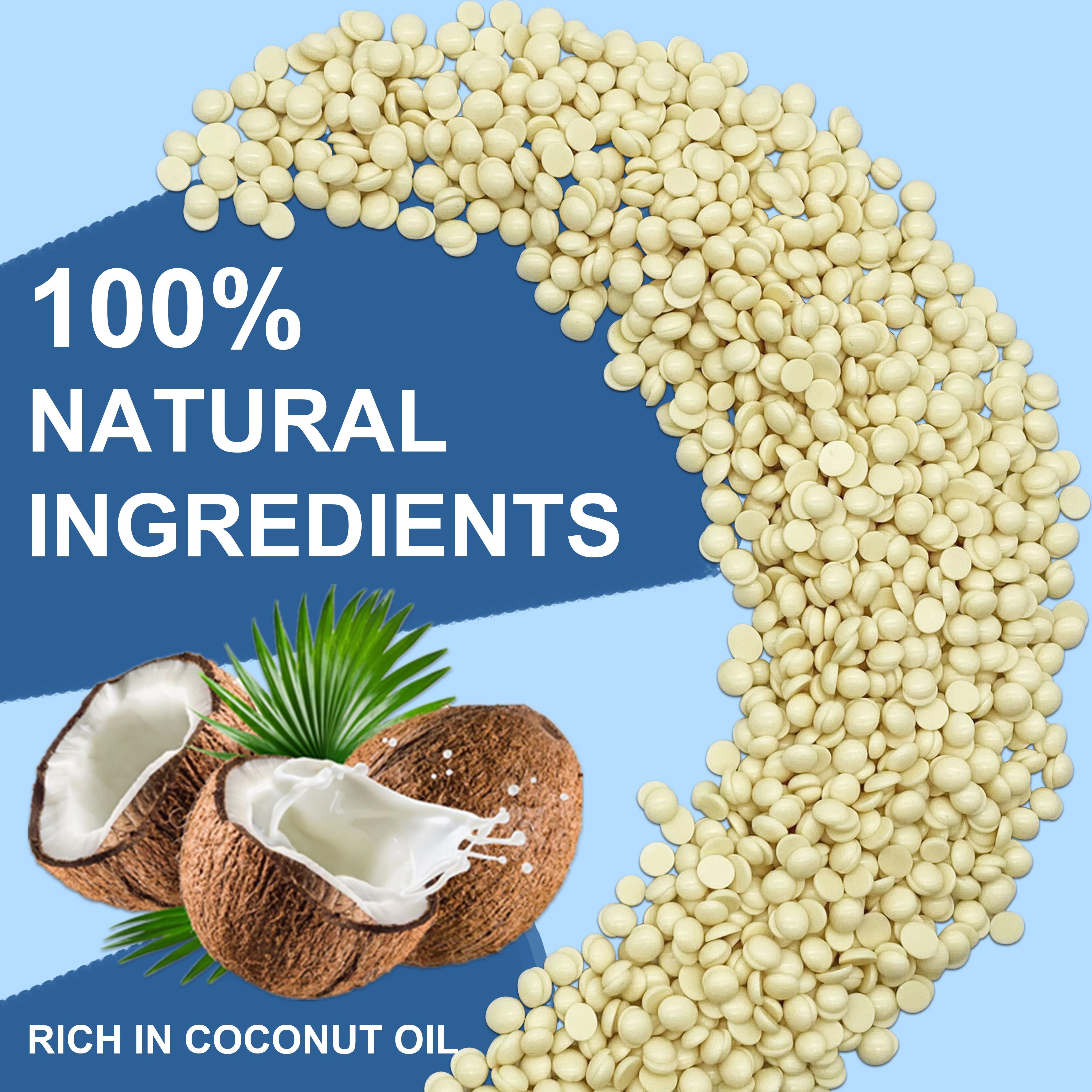 Chase Wax 100g Creamy Brazilian Private Label Hair Removal Hard Wax Beads For Body Waxing