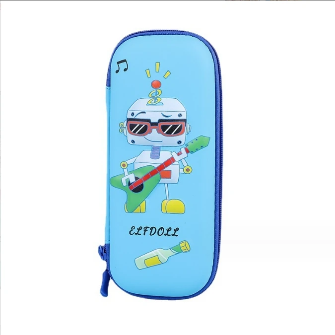 School Office Stationery High-Capacity Parody Single Layer Canvas Zipper Pupils 3D Stereoscopic Pencil Case