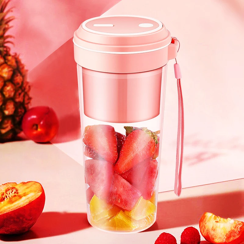 OEM USB rechargeable electric fruit fresh juicer blender personal juice bottle mixer mini smoothie portable blender
