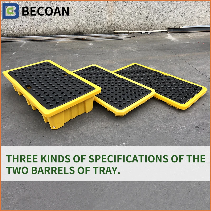 For Oil Control 1300*690*300 Ibc Pallet Spill Containment Pallet 2 Drum Spill Pallet Drum Container+