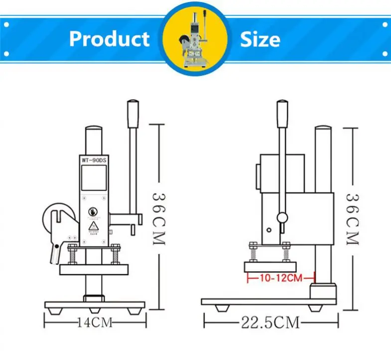 Stamping Machine Hot Foil For Leather Automatic Soap Metal Manual Digital Paper Plastic Die Logo Press Pneumatic Jewelry Pencil