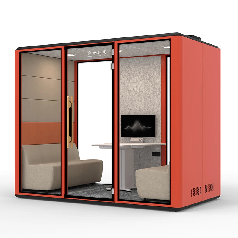 customized colorful soundproof portable office pod soundproof office phone booth Private Space audiometric booth for office