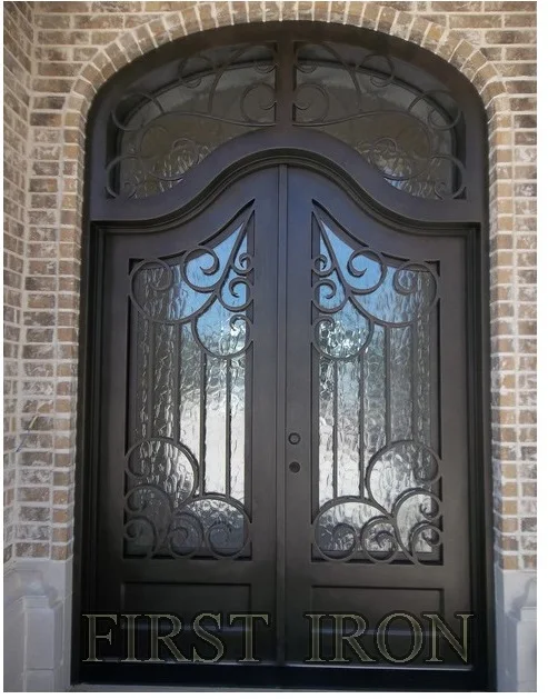 Golden supplier heavy duty hinges steel doors wrought iron pivot steel door