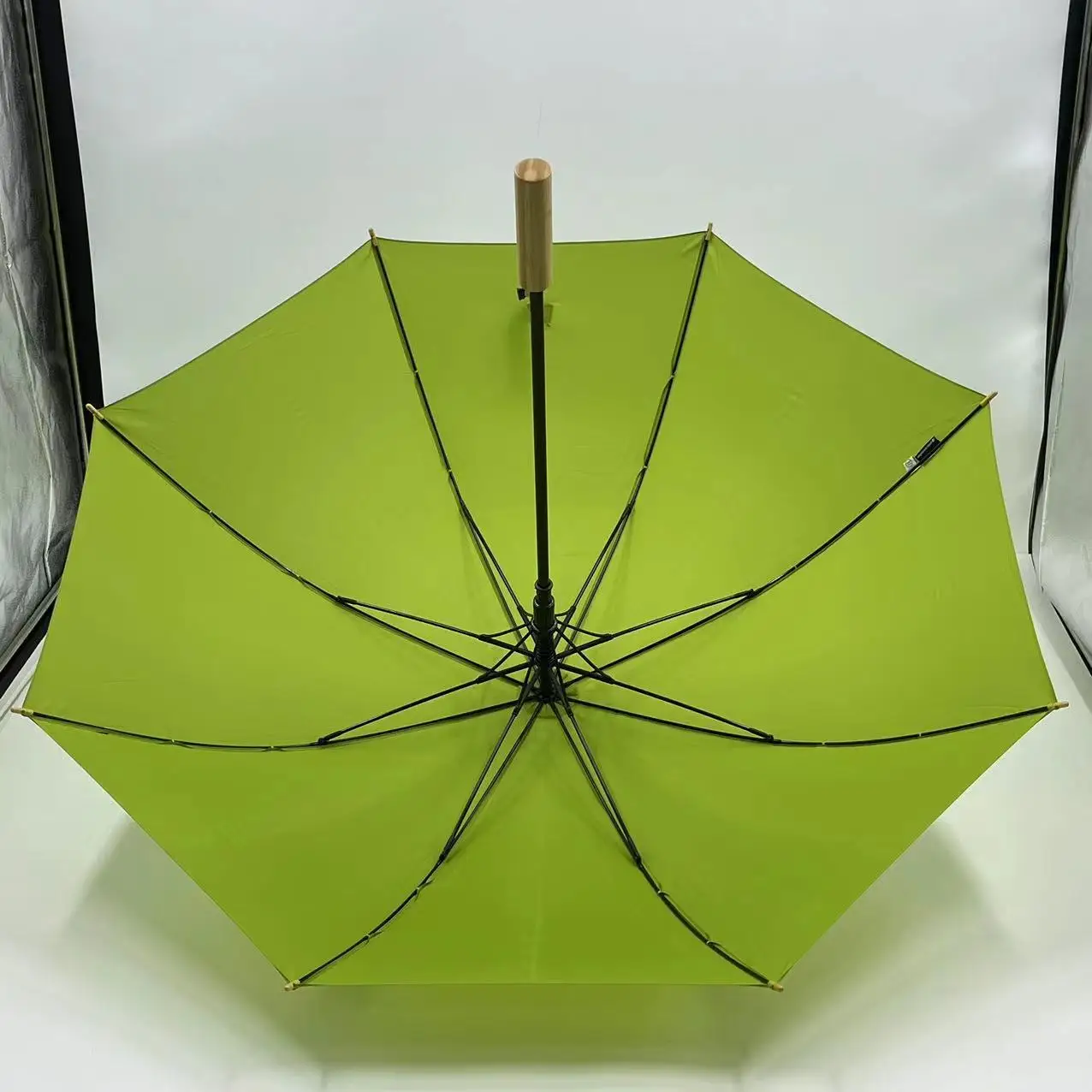 Custom Logo 190T Pongee Material One-Piece Full Body Straight Golf Umbrella Automatic Open & Close for Rain Sun Travel Gift