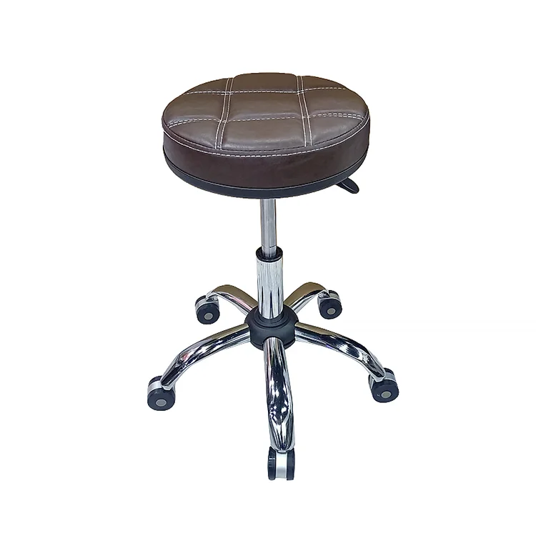 360 Degree Rotation Round Pneumatic Adjustable Swivel Rolling Stool Massage Stool Lab Stool with Wheels