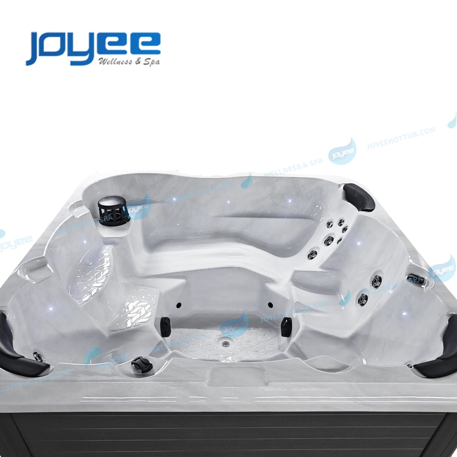 JOYEE 5 person garden outdoor balboa spa hot tub foot spa bath massage whirlpool outdoor spa bath jacuzzier with cover bluetooth